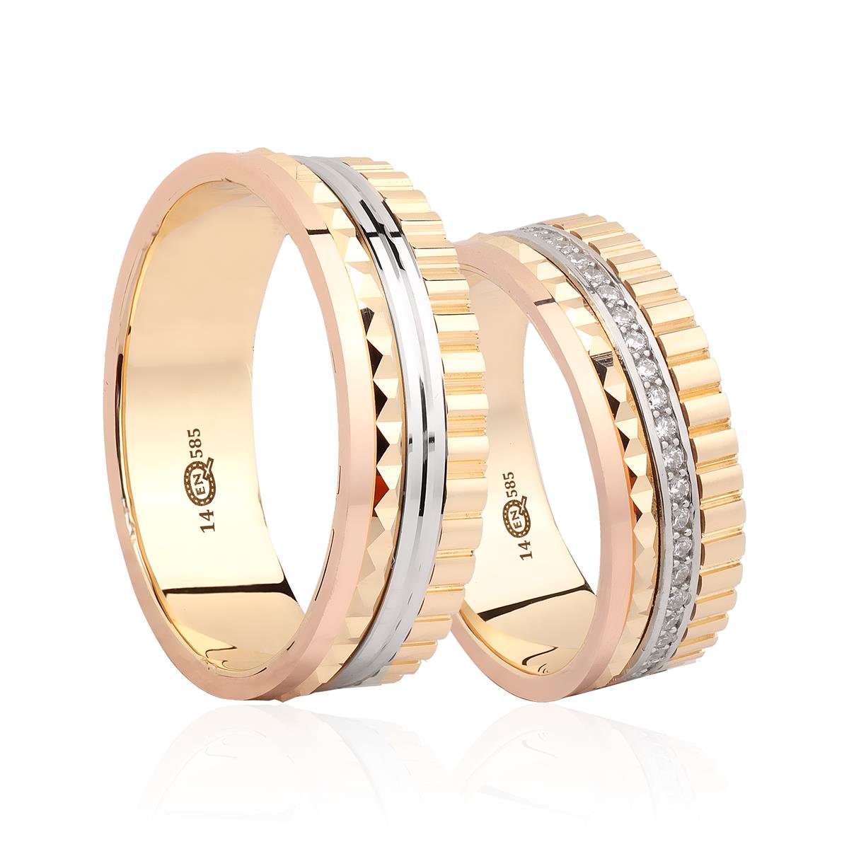 14 Ayar Elişi Kadın Alyans - EL02023