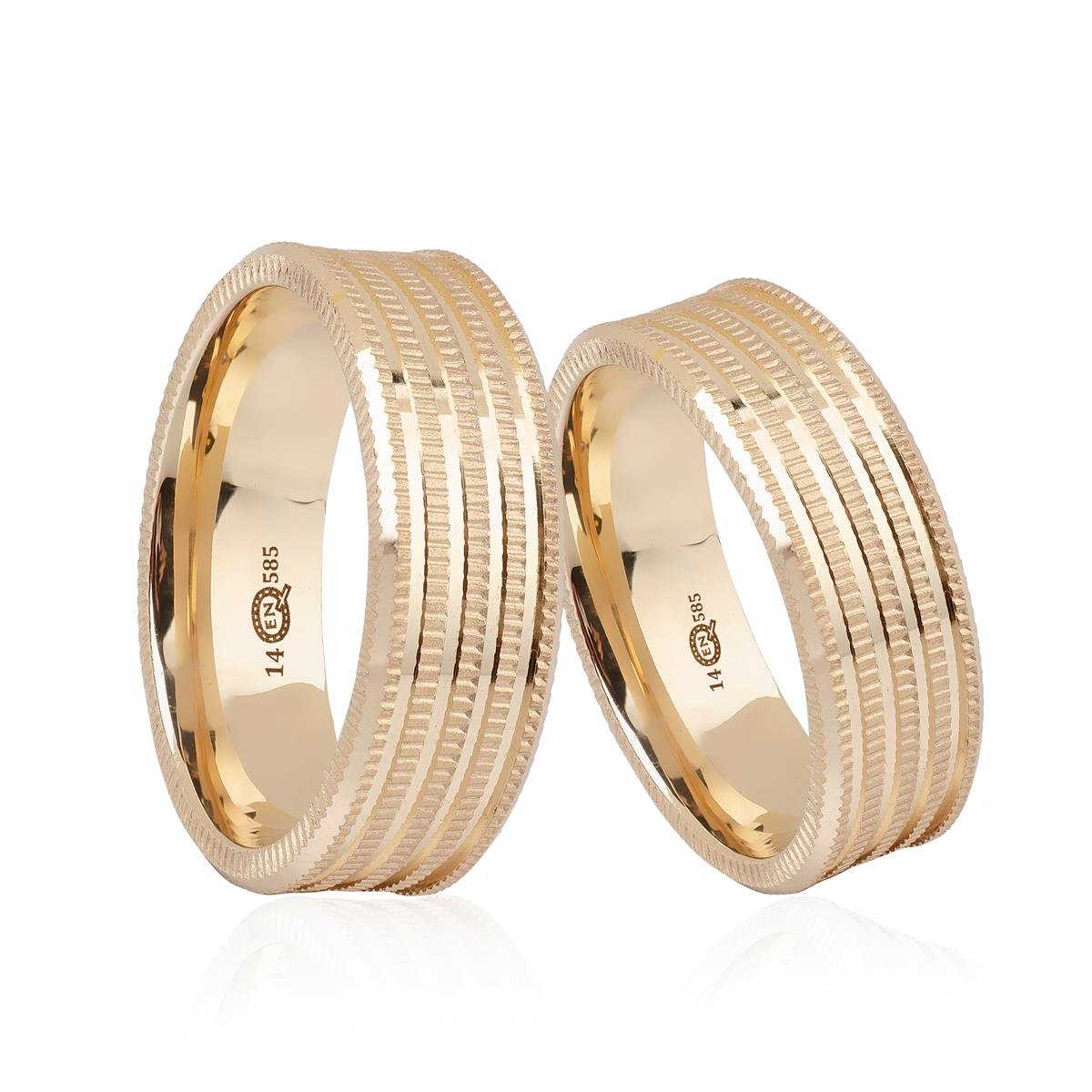 14 Ayar İçi Boş Kadın Alyans - IBK0513