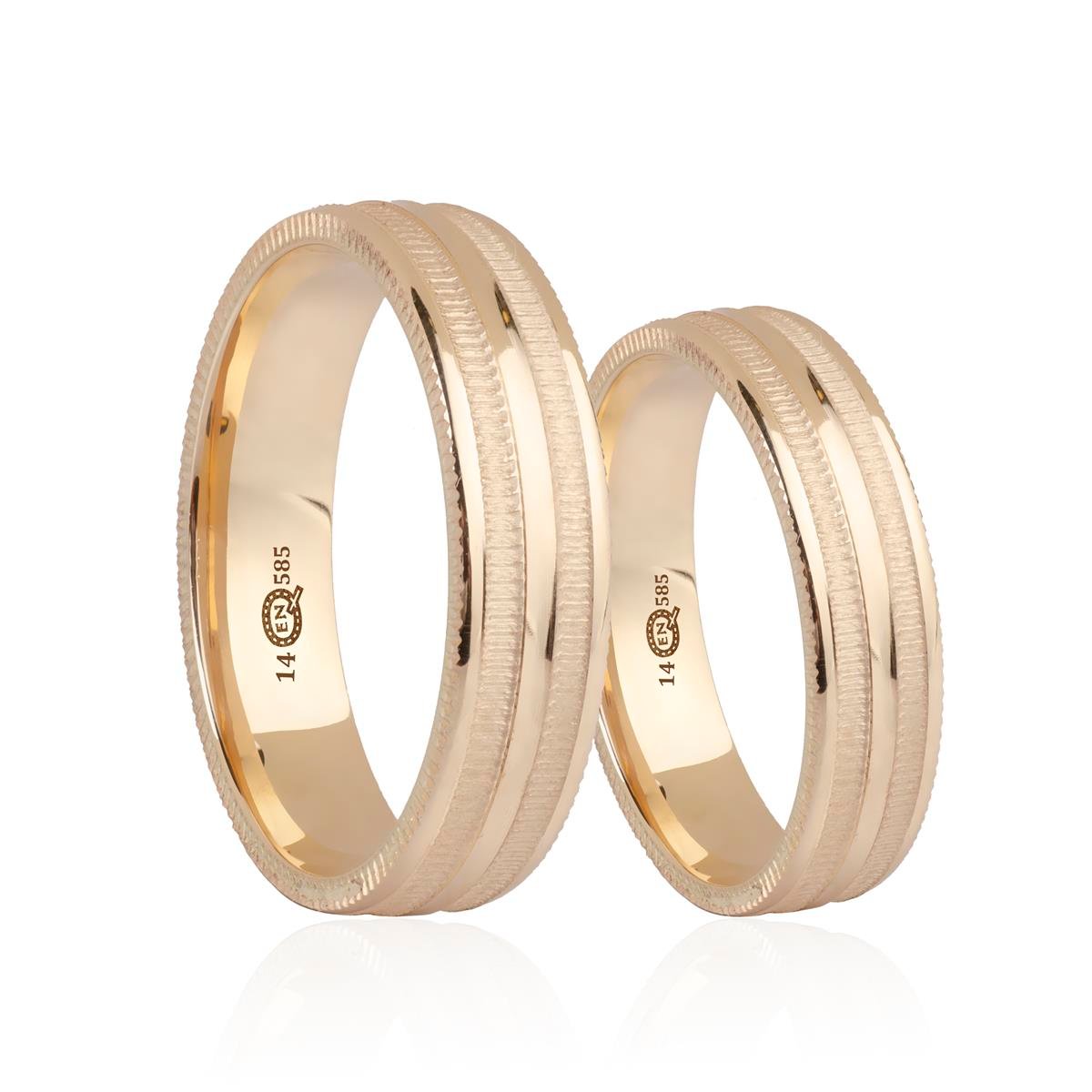 14 Ayar İçi Boş Kadın Alyans - IBK0523