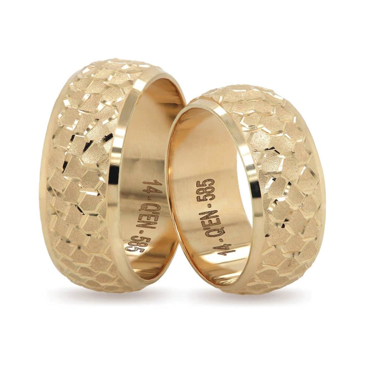 14 Ayar Makine Erkek Alyans - IBK0220