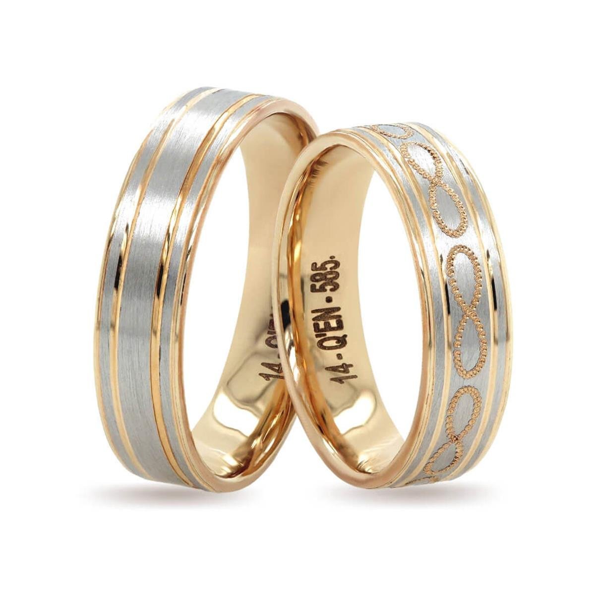 14 Ayar Makine Erkek Alyans - IBK0250