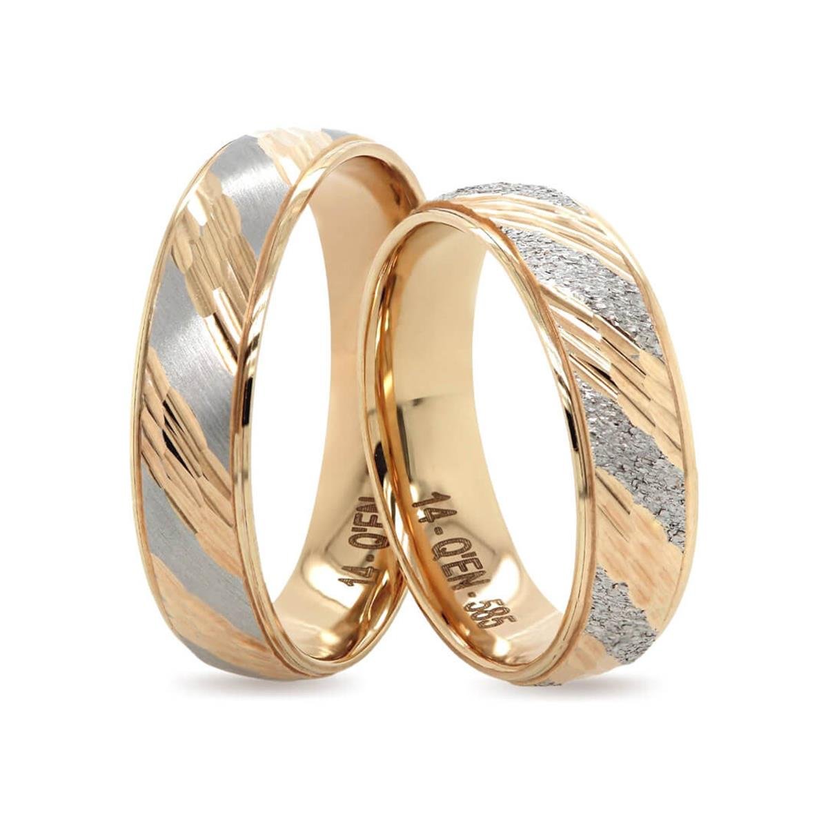 14 Ayar Makine Erkek Alyans - IBK0252