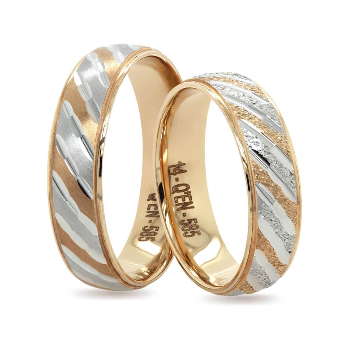 14 Ayar Makine Erkek Alyans - IBK0258