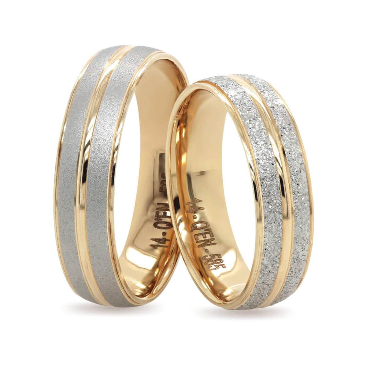 14 Ayar Makine Erkek Alyans - IBK0264