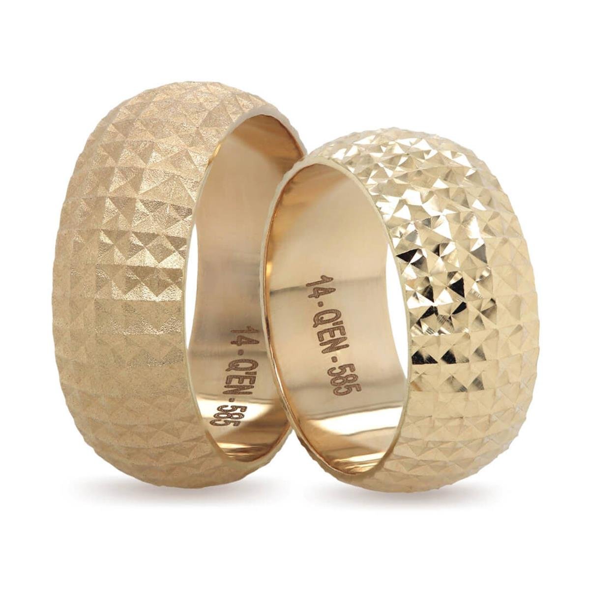 14 Ayar Makine Erkek Alyans - IBK0276