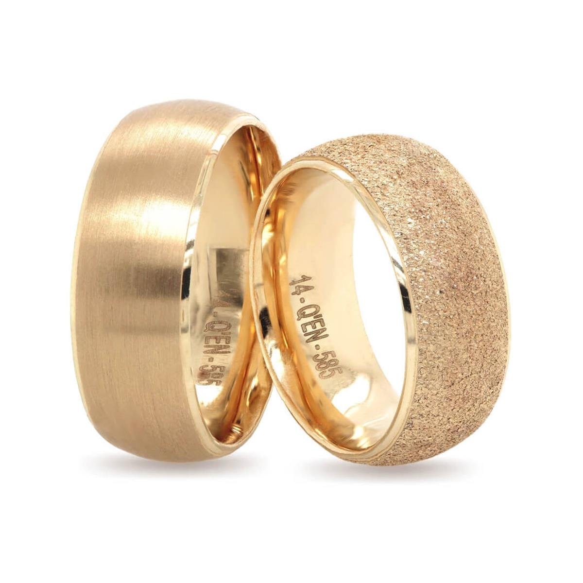 14 Ayar Makine Erkek Alyans - IBK0280