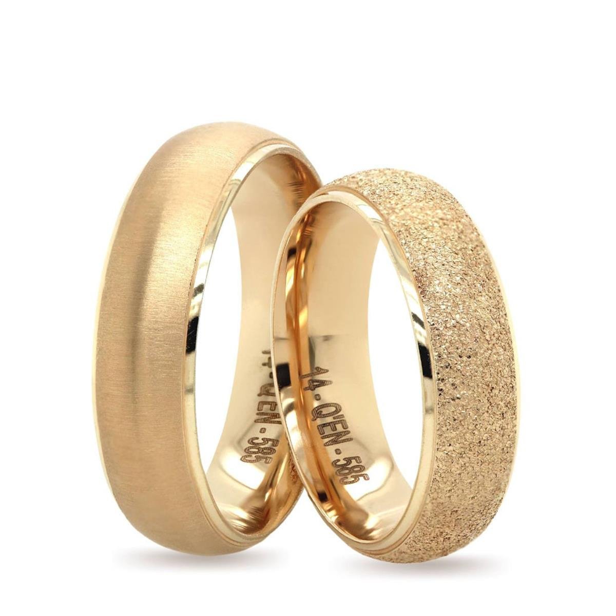 14 Ayar Makine Erkek Alyans - IBK0284