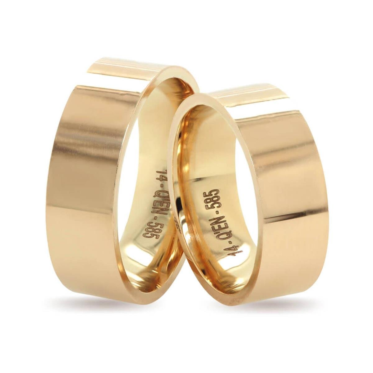 14 Ayar Makine Erkek Alyans - IBK0286