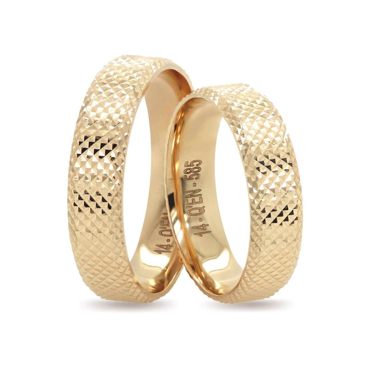 14 Ayar Makine Erkek Alyans - IBK0300