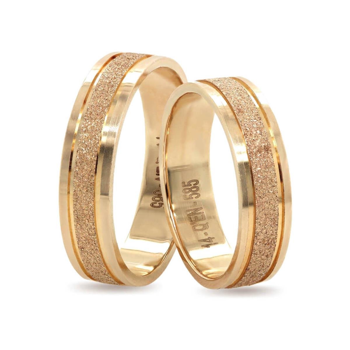 14 Ayar Makine Erkek Alyans - IBK0304