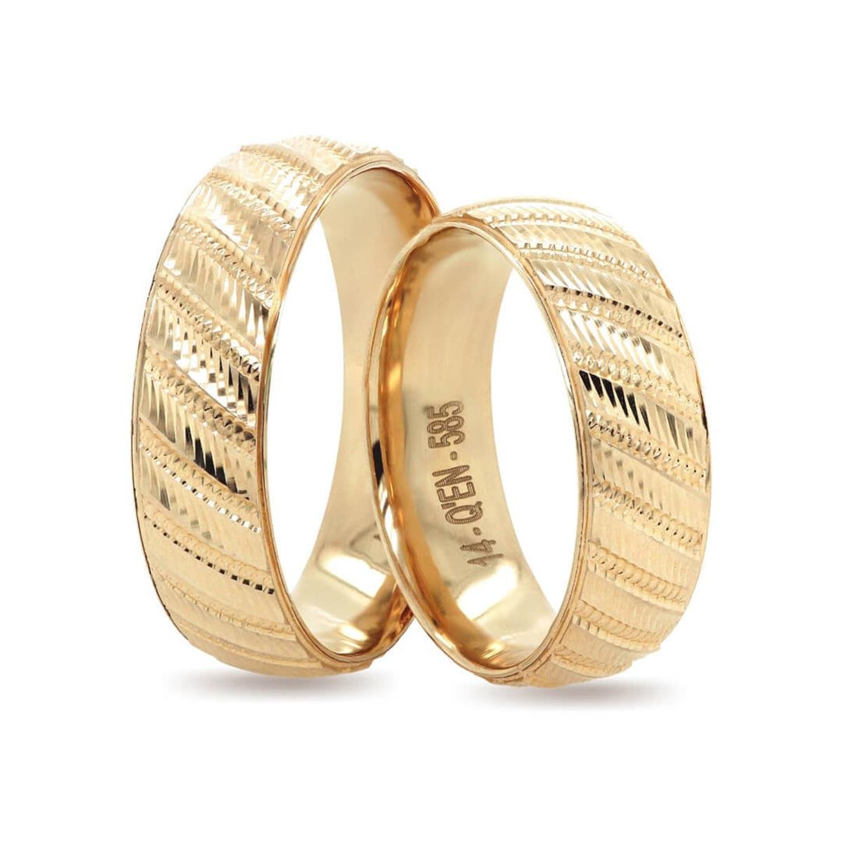 14 Ayar Makine Erkek Alyans - IBK0316