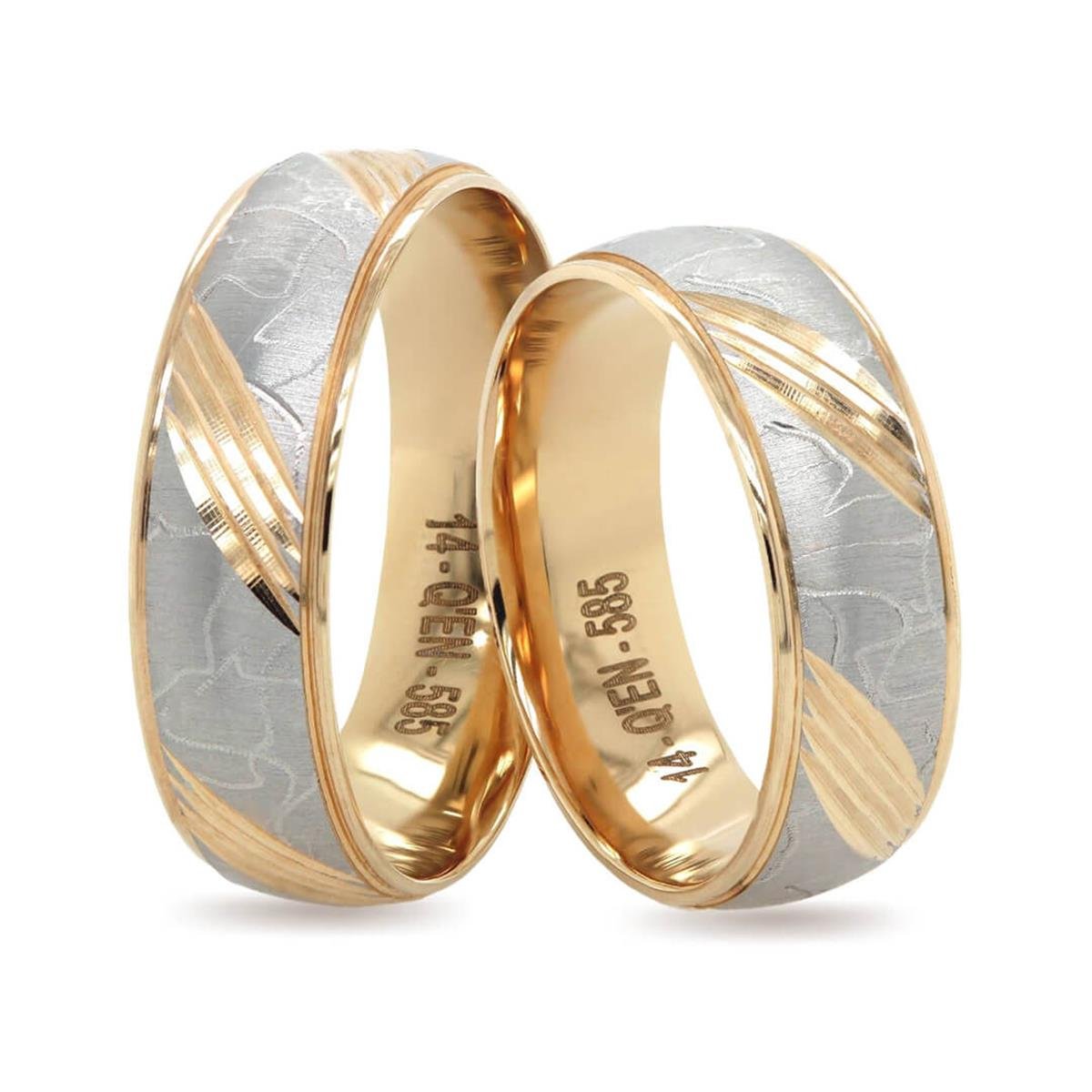 14 Ayar Makine Erkek Alyans - IBK0330