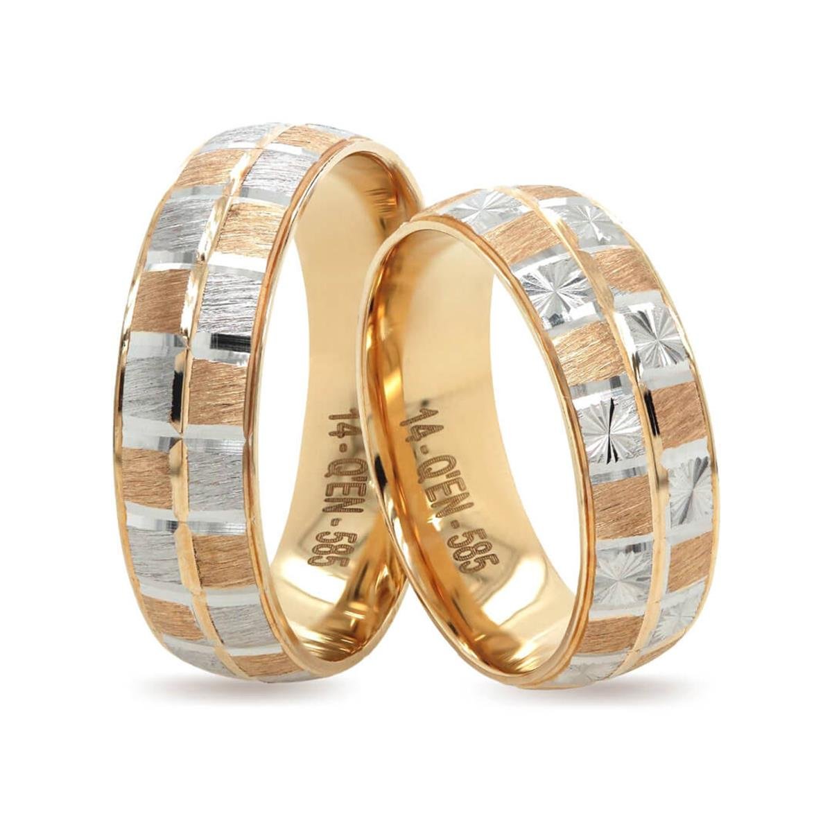 14 Ayar Makine Erkek Alyans - IBK0332