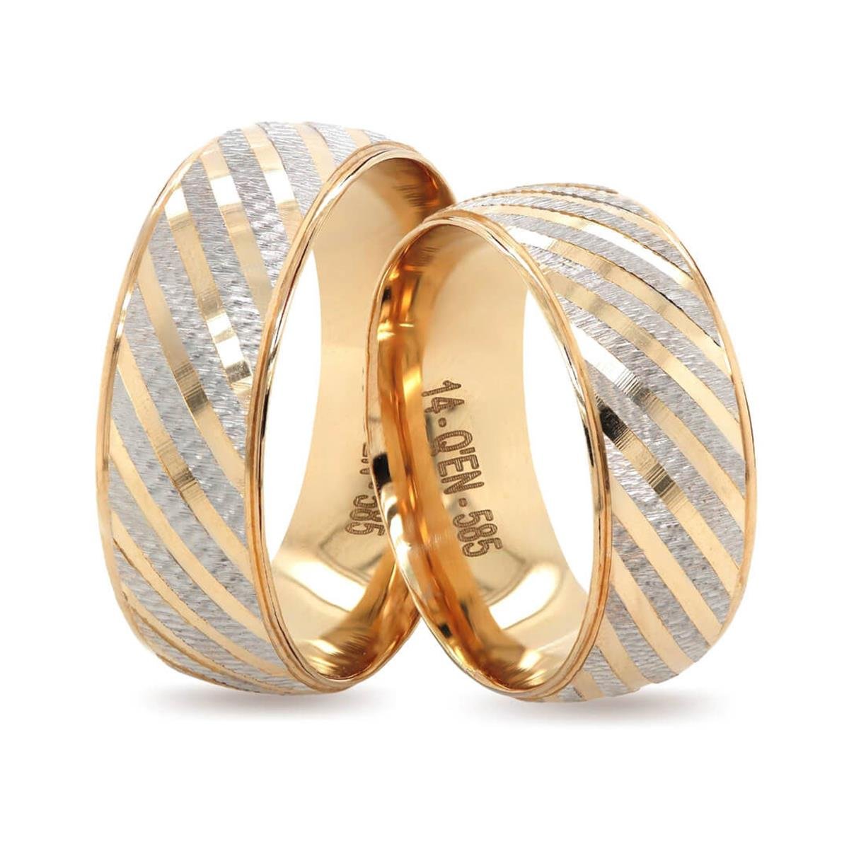 14 Ayar Makine Erkek Alyans - IBK0340