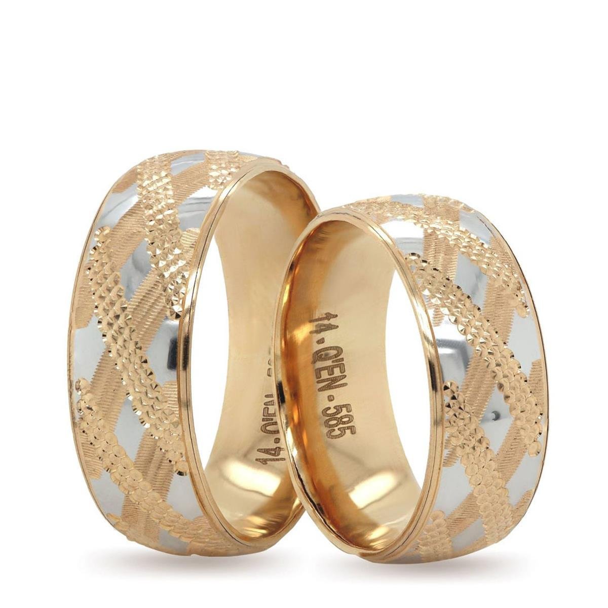 14 Ayar Makine Erkek Alyans - IBK0344