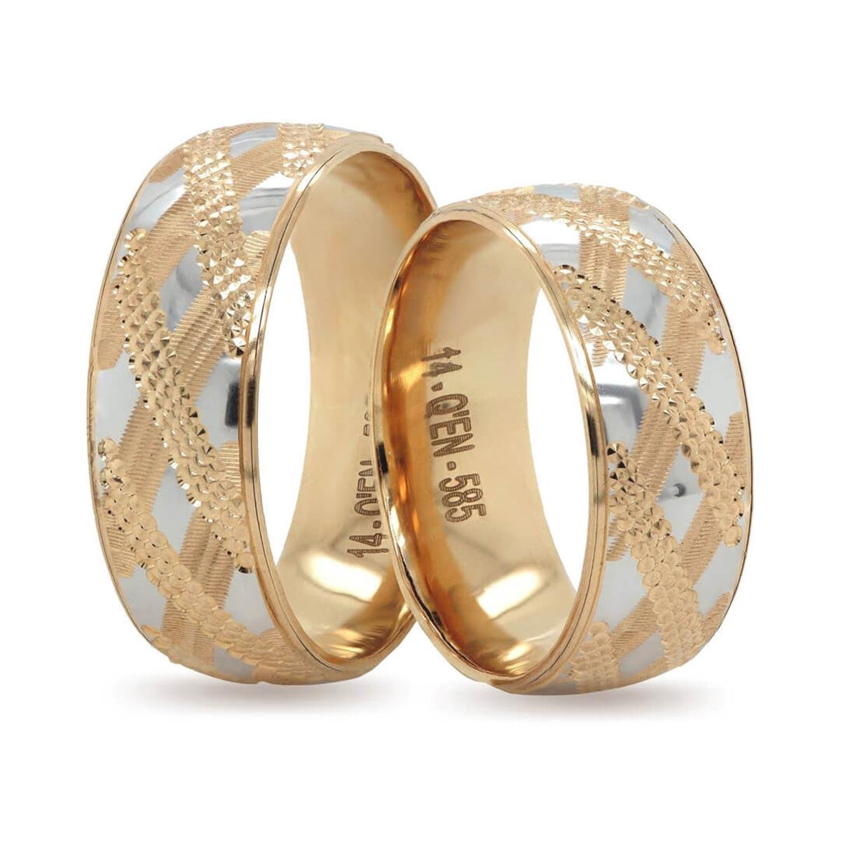 14 Ayar Makine Erkek Alyans - IBK0344