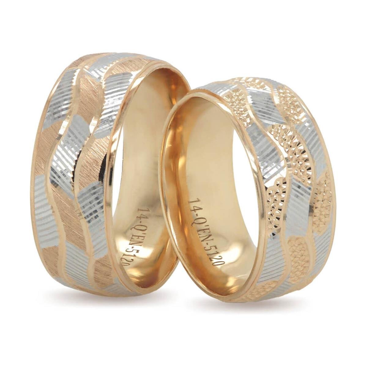 14 Ayar Makine Erkek Alyans - IBK0360