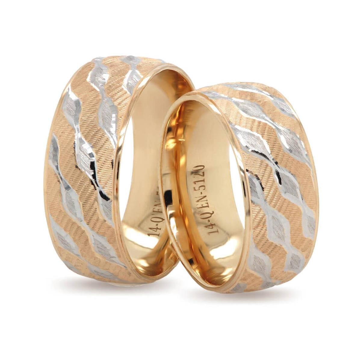 14 Ayar Makine Erkek Alyans - IBK0362