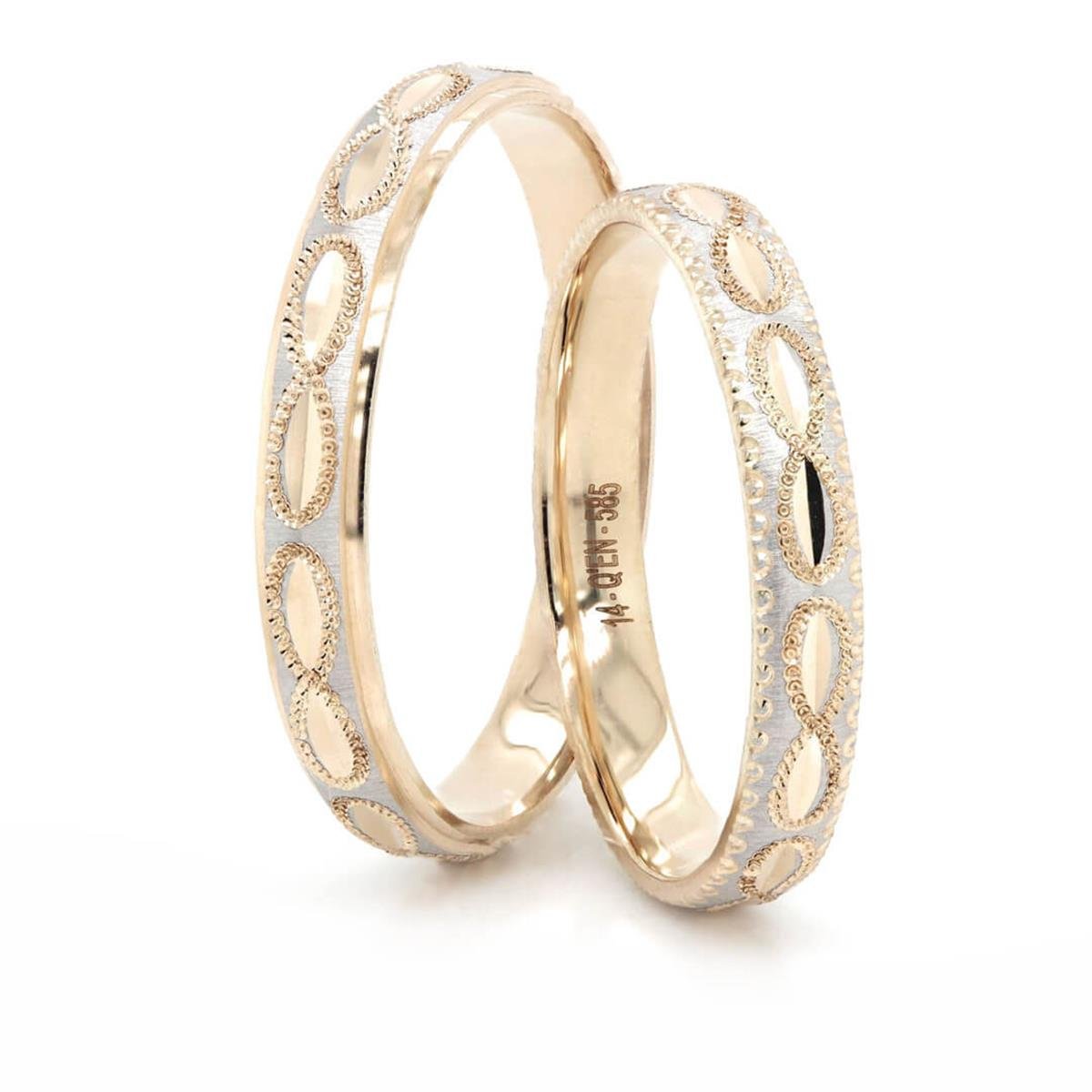 14 Ayar Makine Erkek Alyans - IBK0404