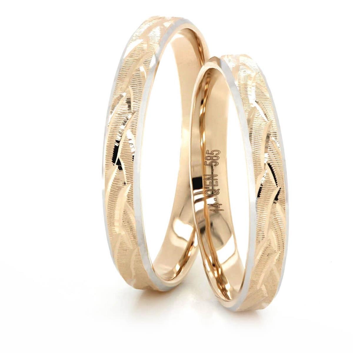 14 Ayar Makine Erkek Alyans - IBK0408