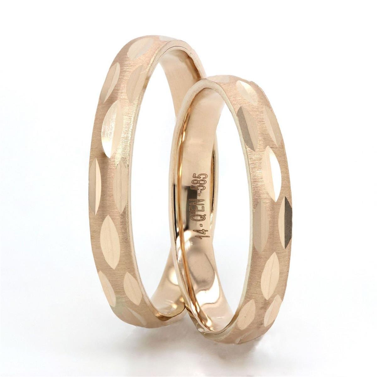 14 Ayar Makine Erkek Alyans - IBK0412