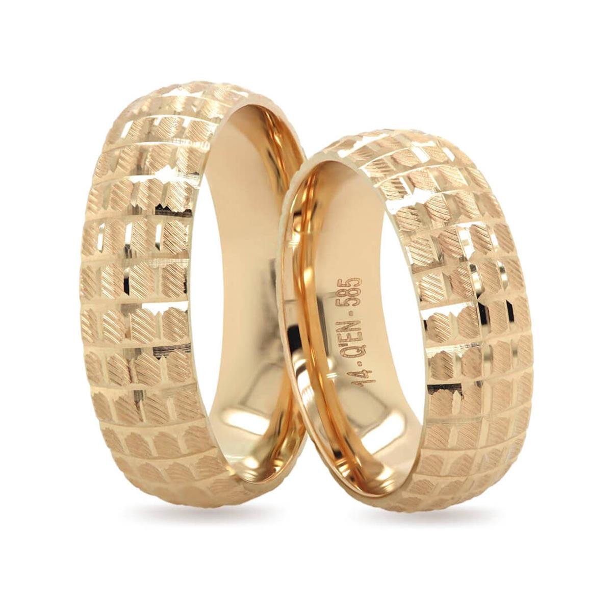 14 Ayar Makine Erkek Alyans - IBK0422