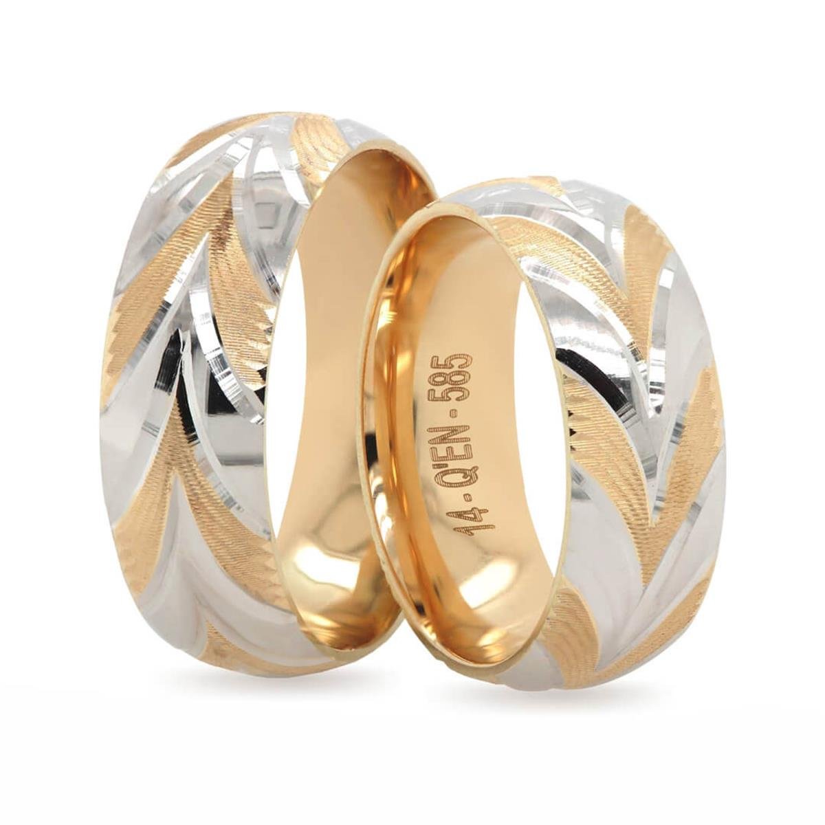 14 Ayar Makine Erkek Alyans - IBK0428