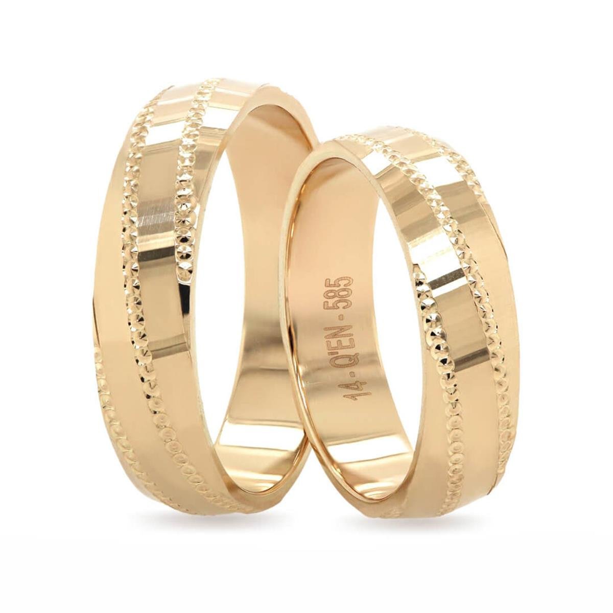 14 Ayar Makine Erkek Alyans - IBK0430