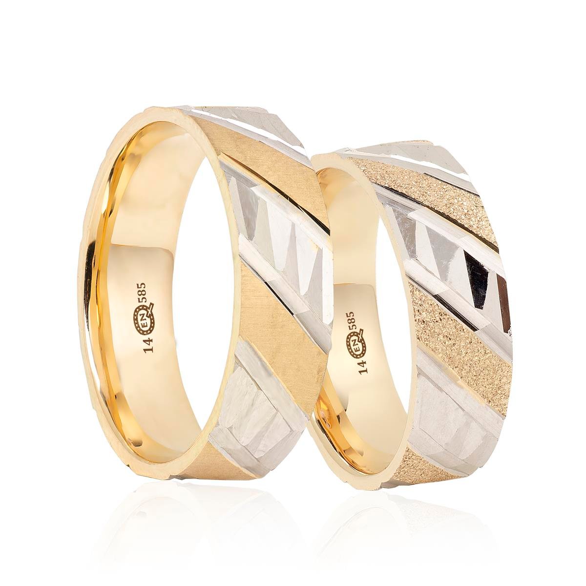 14 Ayar Makine Kadın Alyans - IBK0471