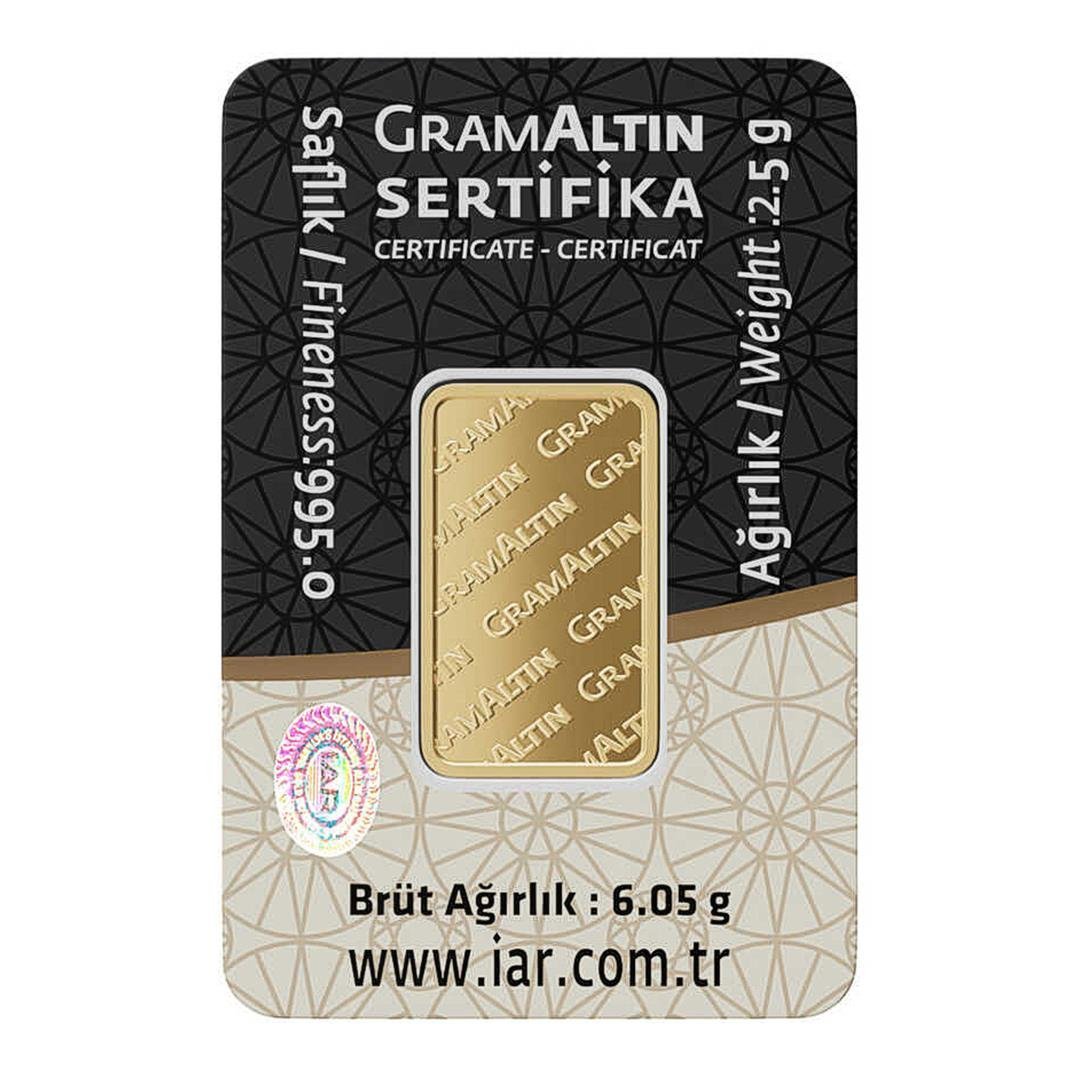 2.50gr 24 Ayar Gram Altın 