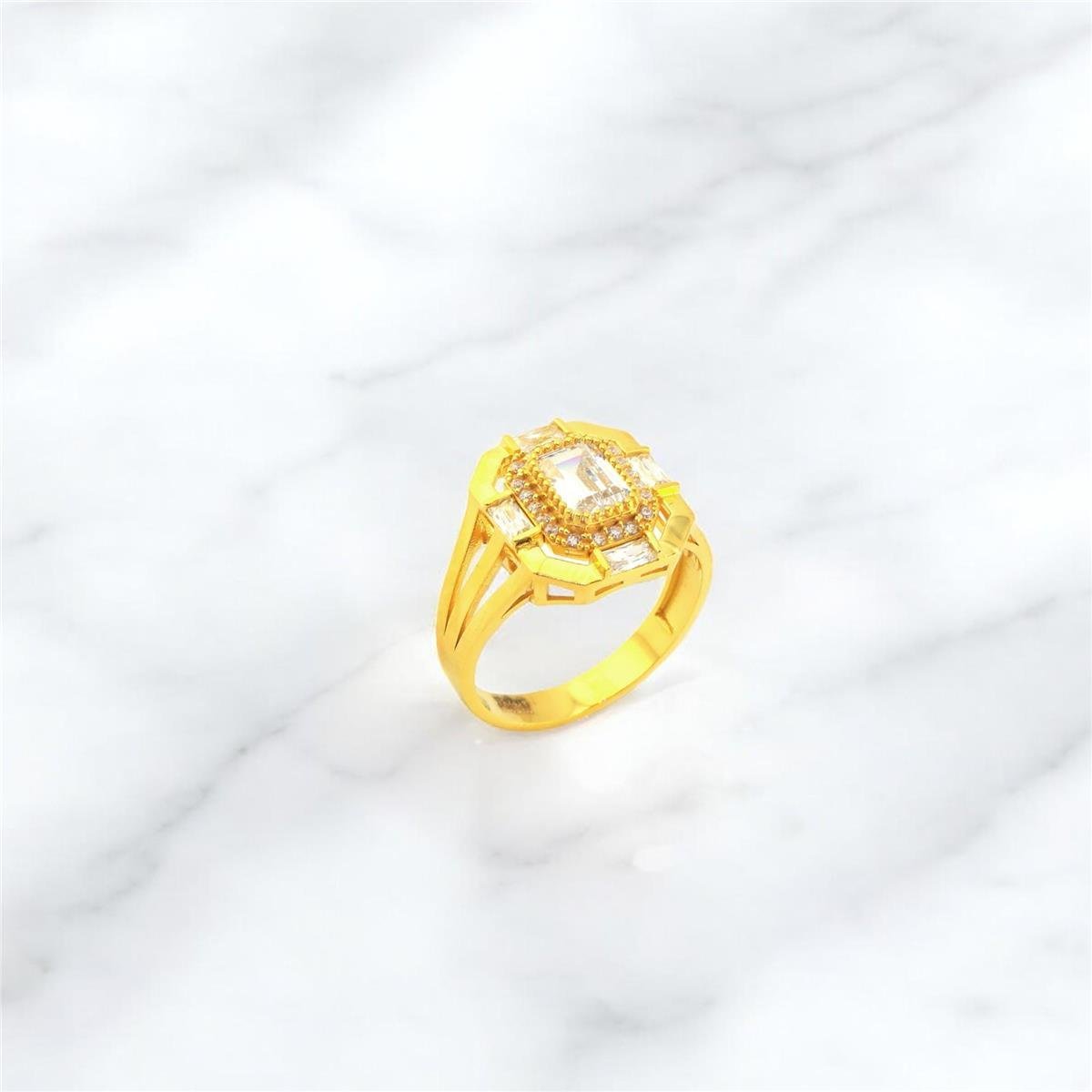 22 Ayar Altın Baget Yüzük  -  0180530