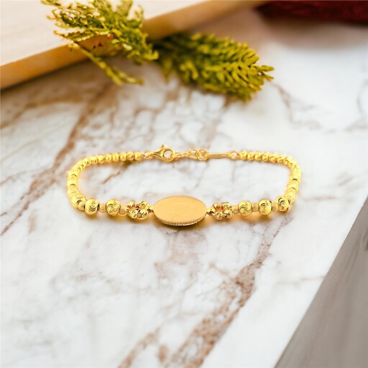 22 Ayar Altın Çeyrekli Bileklik  -  0179844