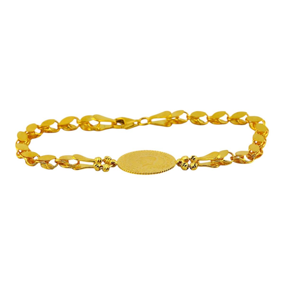 22 Ayar Altın Çeyrekli Bileklik  -  0192028