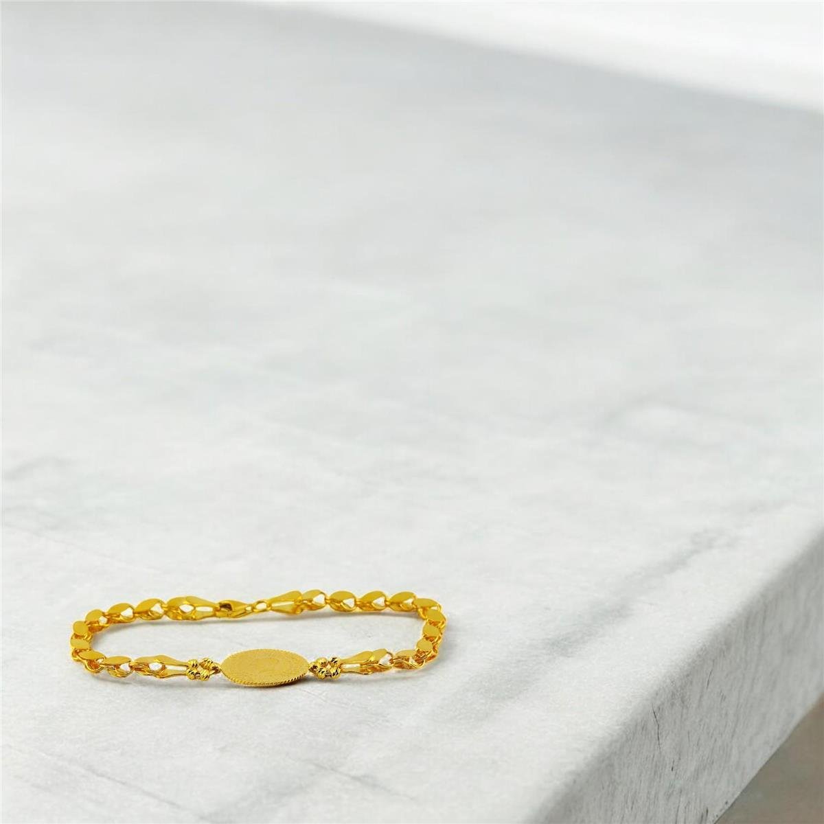 22 Ayar Altın Çeyrekli Bileklik  -  0192028