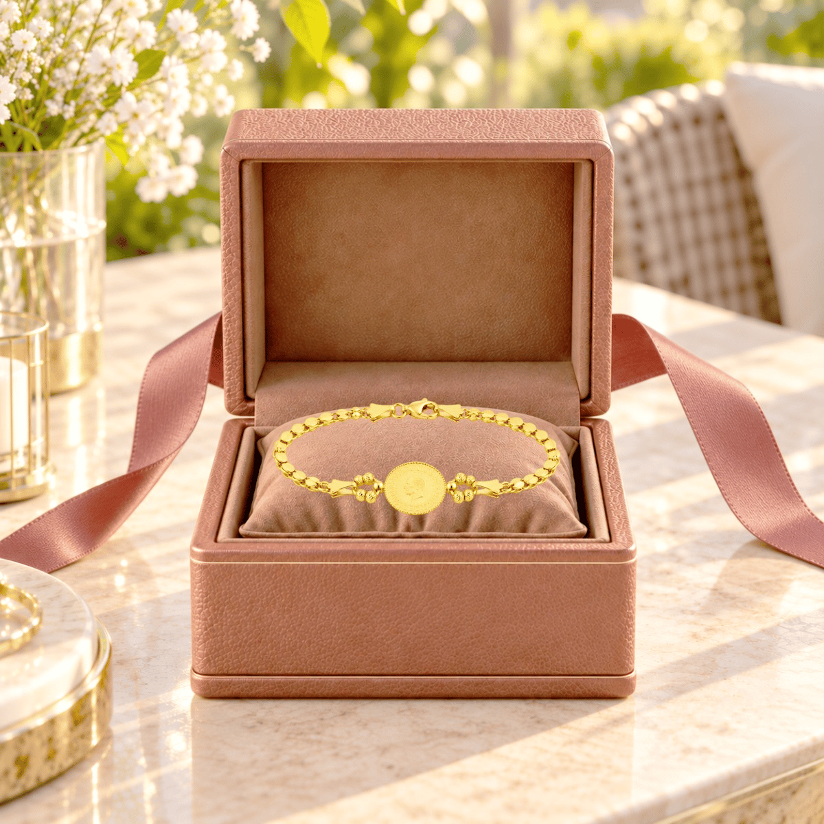 22 Ayar Altın Çeyrekli Bileklik  -  0214159