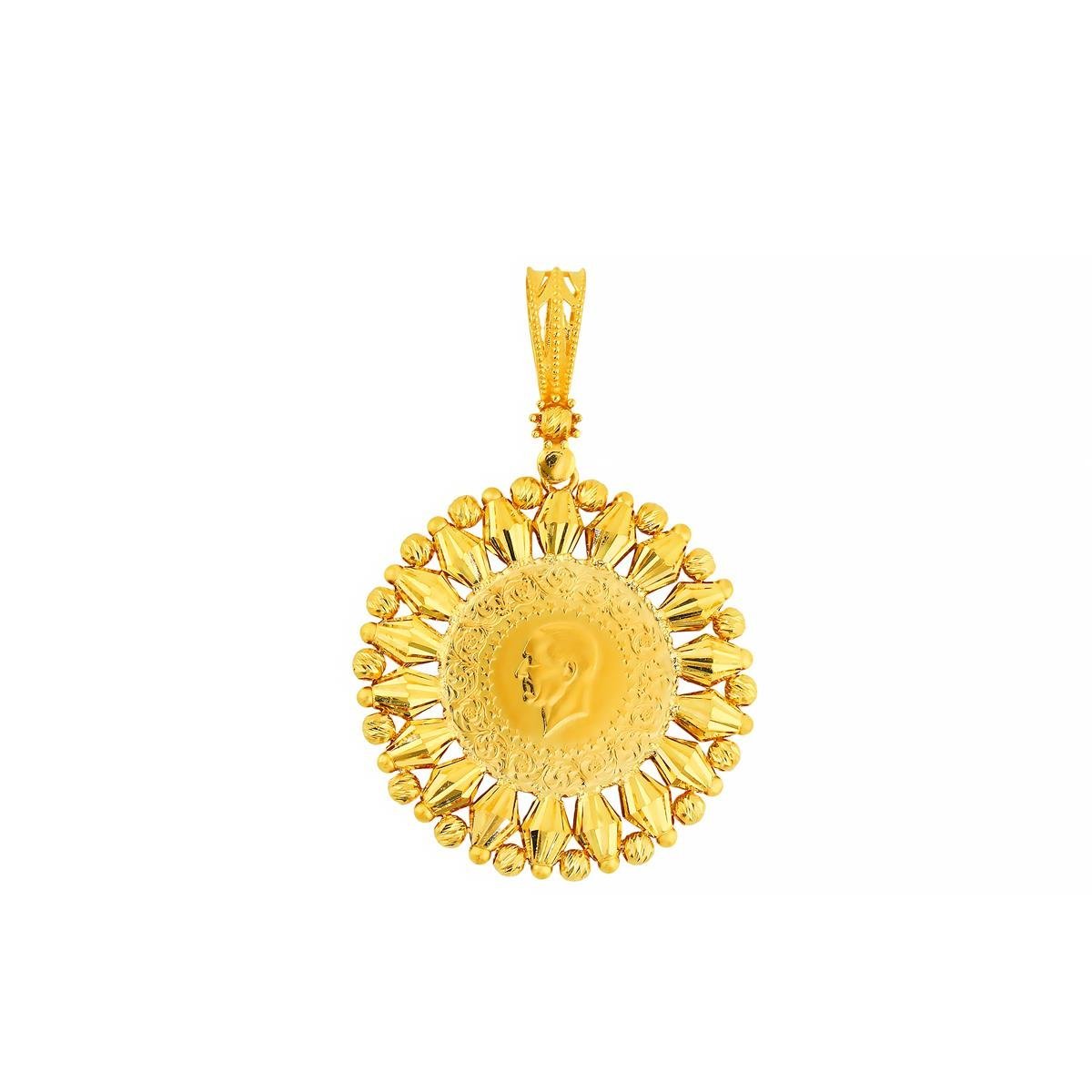 22 Ayar Altın Çeyrekli Kolye Ucu  -  0204975