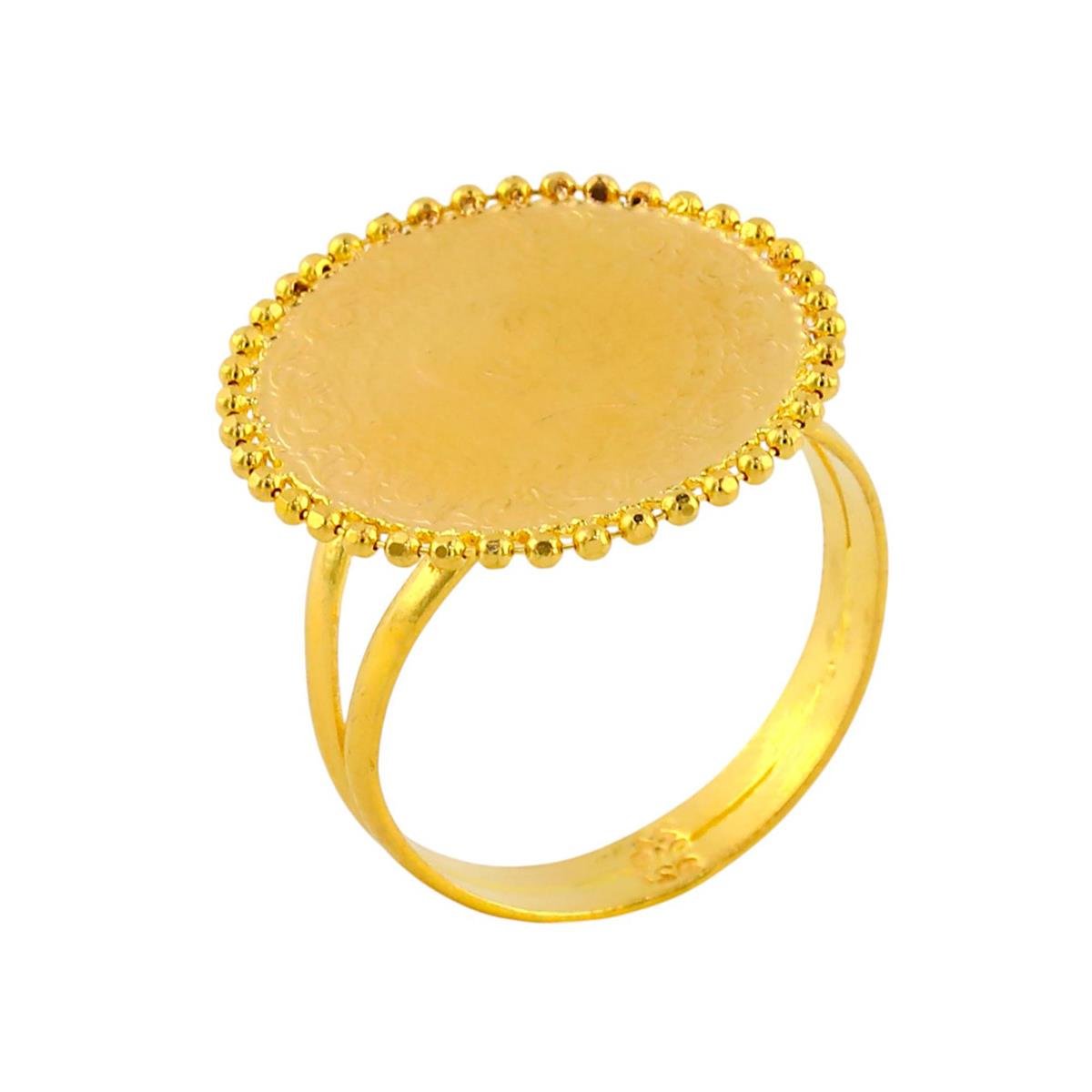 22 Ayar Altın Çeyrekli Yüzük  -  0191780