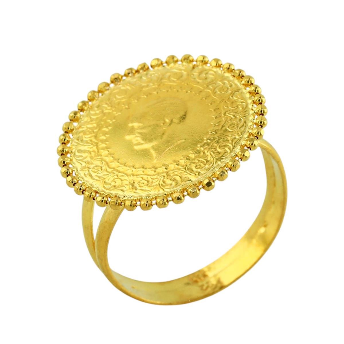 22 Ayar Altın Çeyrekli Yüzük  -  0199570
