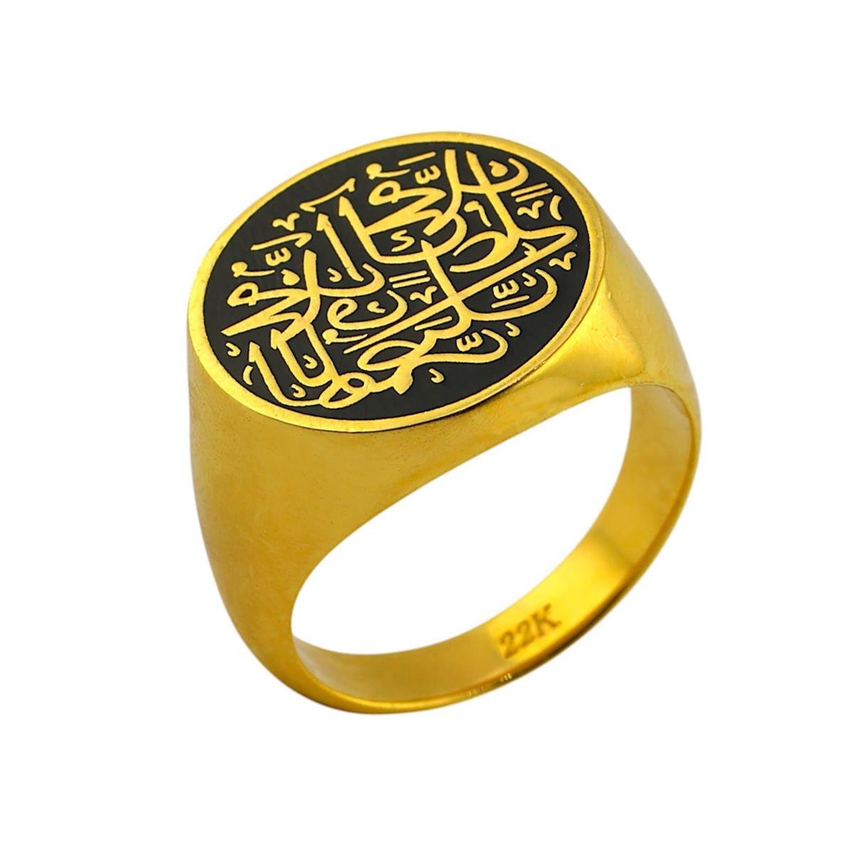 22 Ayar Altın Dini Figürlü Yüzük  -  0192076