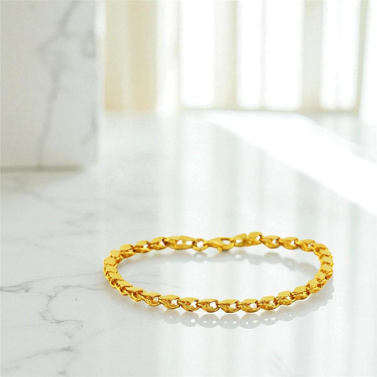 22 Ayar Altın Pullu Bileklik  -  0198050