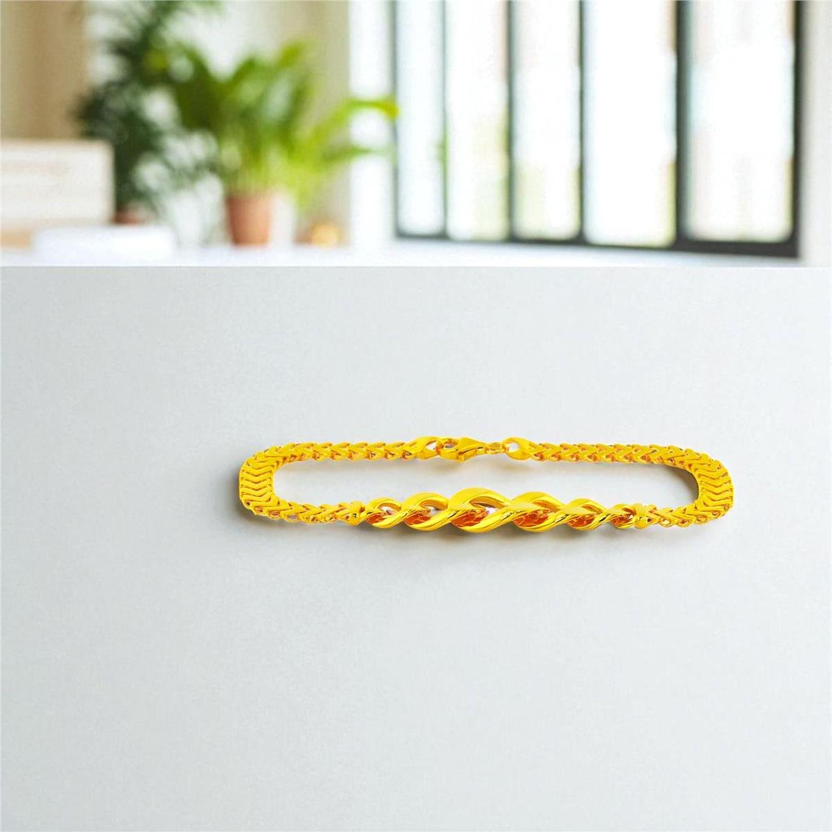 22 Ayar Altın Tasarım Bileklik  -  0194500