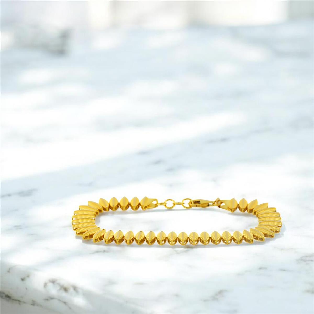 22 Ayar Altın Tasarım Bileklik  -  0201823