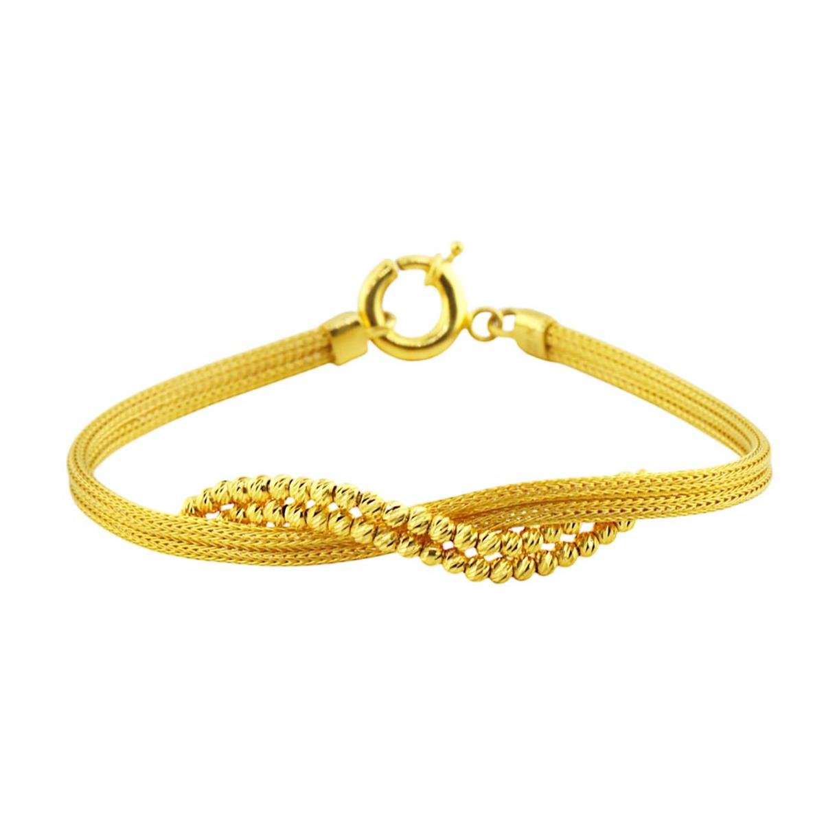 22 Ayar Altın Tasarım Bileklik  -  F003544