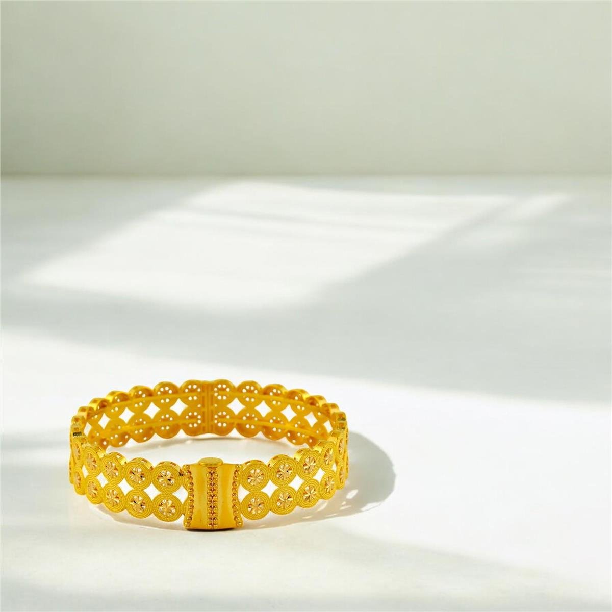 22 Ayar Altın Tasarım Bilezik  -  0192968