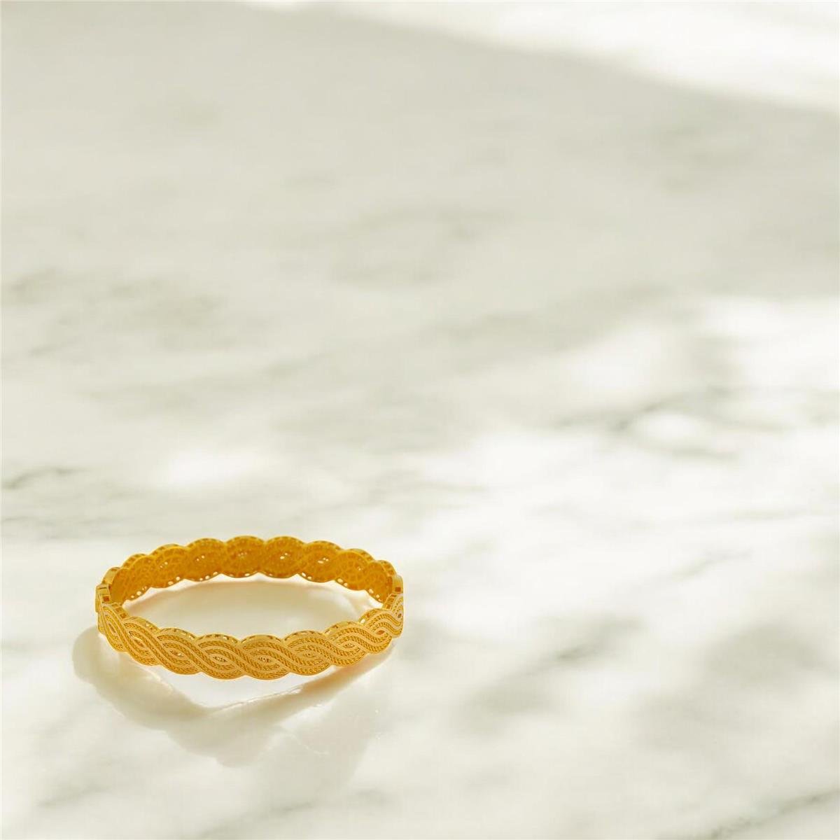 22 Ayar Altın Tasarım Bilezik  -  0192972