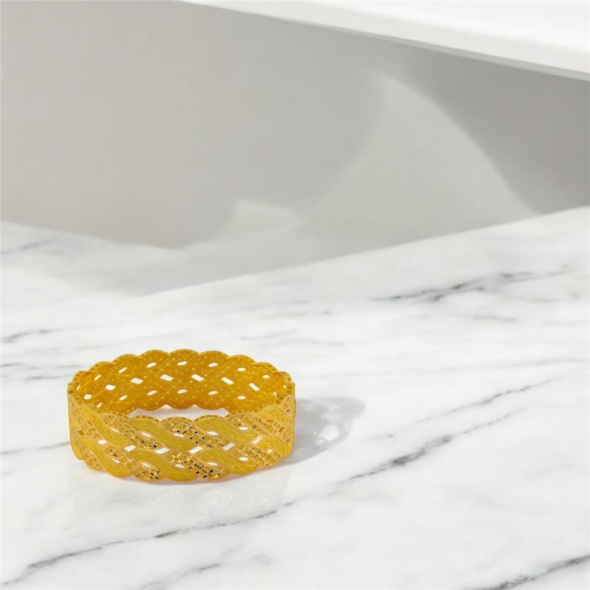 22 Ayar Altın Tasarım Bilezik  -  0192977