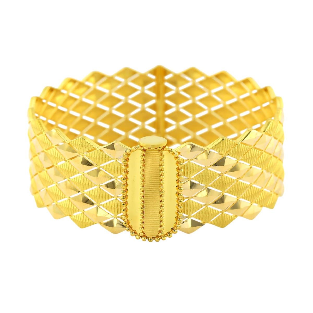 22 Ayar Altın Tasarım Bilezik  -  0193627