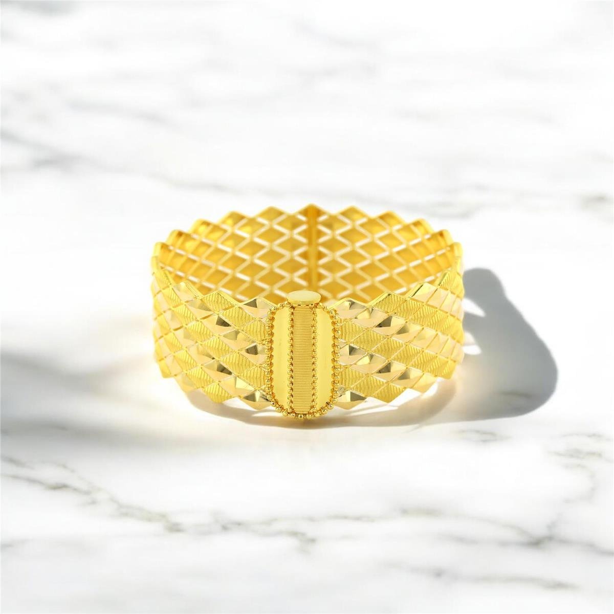 22 Ayar Altın Tasarım Bilezik  -  0193627