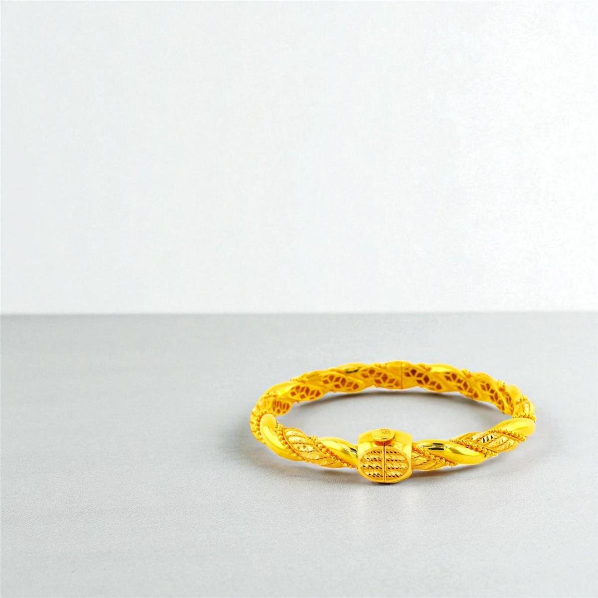 22 Ayar Altın Tasarım Bilezik  -  0194476