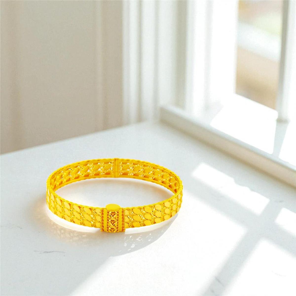 22 Ayar Altın Tasarım Bilezik  -  0194477